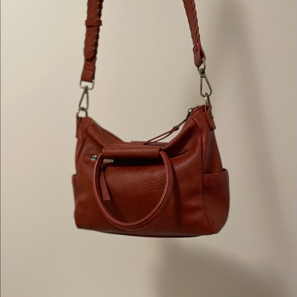 Antik Kraft Vegan Leather Crossbody Bag from Anthropologie in Rust Colour - Picture 1 of 9